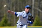 Baseball vs RWU  Wheaton College Baseball vs Roger Williams University. - Photo By: KEITH NORDSTROM : Wheaton, Baseball
